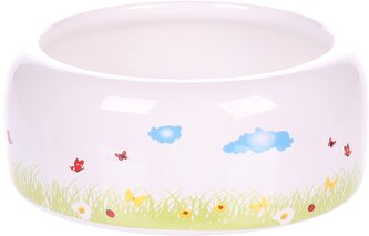 Flamingo Keramická dekorativní miska pro hlodavce 11,5cm 250ml