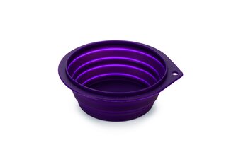 Karlie Cestovní miska silikonová fialová 500ml