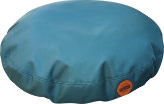 RED ANT Pelech pro psy Polštář kulatý Puff Smaragdově zelená