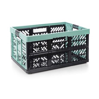 KEEEPER Přepravka se soft touch rukojetí, nosnost 50 kg, 54 x 37 x 28 cm, zeleno-černá