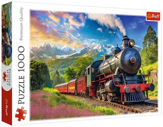 Puzzle 1000 el.– Podróż pociągiem 10929, Trefl