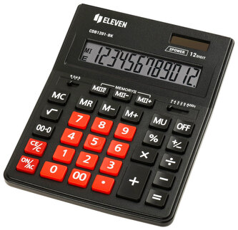 kalkulator biurowy CDB1201BK-RD Eleven 