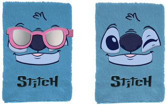 Pamiętnik pluszowy z magnetycznym zapięciem Stitch DS24GW-3678, Pas