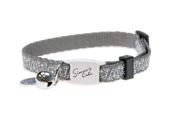 Karlie Simon's Cat Obojek šedý pro kočky 20-30 CM X 10 MM