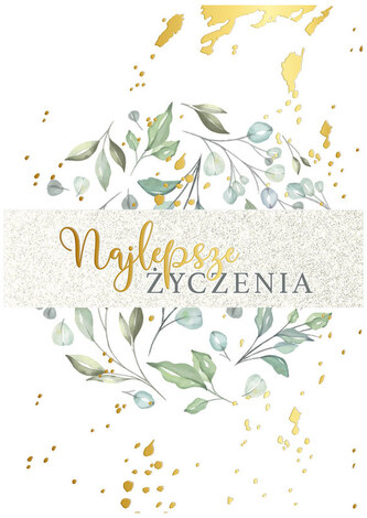 Karnet PR-187 Najlepsze życzenia 2019, Passion