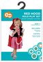 Zestaw dla dzieci Czerwony Kapturek (sukienka z fartuszkiem, peleryna z kapturem), rozm. 92/104cm, GoDan