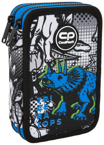 Piórnik podwójny z wyposażeniem Jumper 2 T-Rex CoolPack, Patio