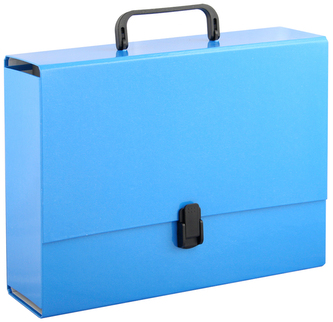 Teczka z rączką A4 10cm pastel. niebieska, Penmate