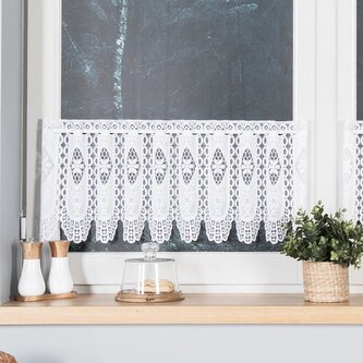 Dekorační metrážová vitrážová záclona IRENA bílá výška 30 cm MyBestHome