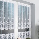 Dekorační metrážová vitrážová záclona MILA bílá výška 90 cm MyBestHome