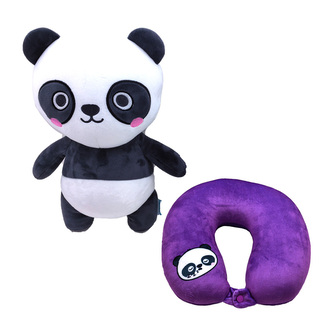 Cestovní polštář a hračka Swapseazzz -plyšový - Adoramals-zvířátka-Panda Susu