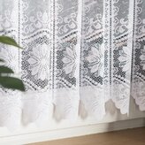 Dekorační metrážová vitrážová záclona EMA bílá výška 80 cm MyBestHome