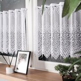 Dekorační metrážová vitrážová záclona  VIOLETTA bílá výška 50 cm MyBestHome