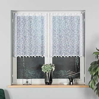 Dekorační metrážová vitrážová záclona GITA bílá výška 90 cm MyBestHome