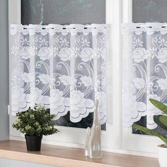 Dekorační metrážová vitrážová záclona ADINA bílá výška 50 cm MyBestHome