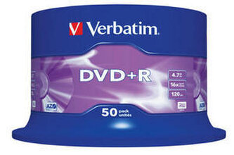 Płyta DVD+R 4,7GB x16 cake-50 szt. 43550, Verbatim