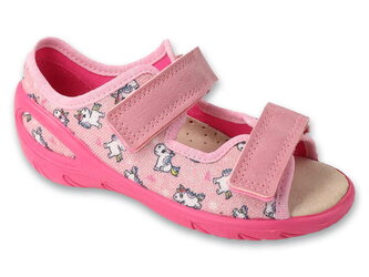 063X019 26 SUNNY dívčí sandálky Befado jednorožci 063X019_29