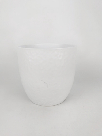 Keramický květináč Boston matný 16 cm bílý, 2. jakost