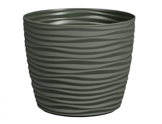 Obal na květník SAHARA PETIT plastový matný d15x12cm