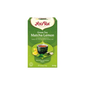 Čaj Zelený čaj Matcha citrón 17 sáčků 30,6 g BIO   YOGI TEA
