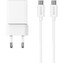 Epico UltraBoost EA10 20W GaN síťový adaptér s 1,2 m USB-C na USB-C kabelem bílý