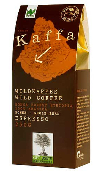 DWP Zrnková káva Fairtrade  - Bio Kaffa espresso 250g