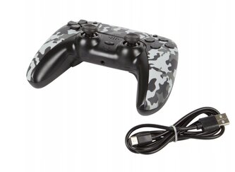 Battletron Bezdrátový herní ovladač pro PC a PS4, kamufláž