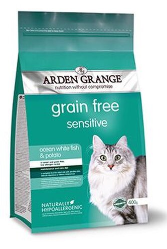 Arden Grange GF Cat Adult Sen.Oc.White Fish&Potato400g;