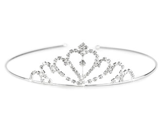 Štrasová čelenka / korunka do vlasů - 1 ks - 1 crystal
