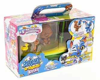 Brudaski w kąpieli Kotki - Puszek z wanną