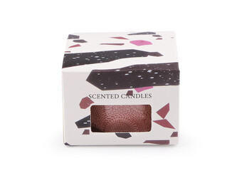 Vonná svíčka ve skle 70 g - 1 ks - 1 pudrová