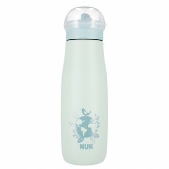 NUK 225328 Kubek ze stali nierdzewnej  500ml Mini +12m glob NUK 225328 Kubek ze stali nierdzewnej  500ml Mini +12m glob