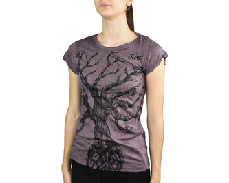 Tričko krátký rukáv SURE, Strom peace, fialová M