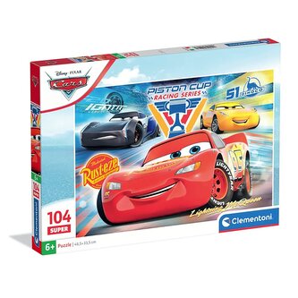 Puzzle super 104 elementów. Cars