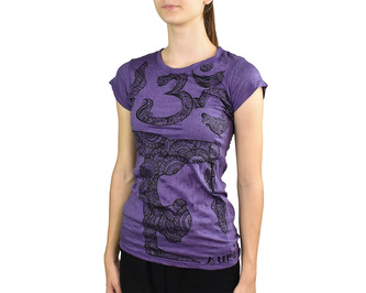 Tričko krátký rukáv SURE, Joga, fialová M