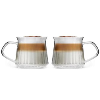 Vialli Design Hrnek skleněný MIA, 320 ml,  2ks, 1104