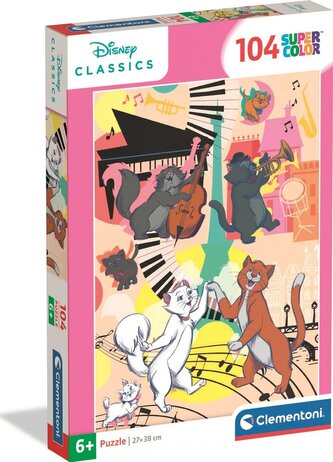 Puzzle 104 elementów. Super kolor. Aristocats