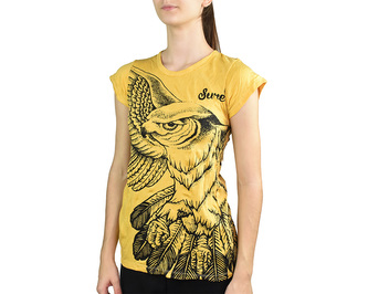 Tričko krátký rukáv SURE, Orlí vzlet, žlutá L