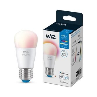 WiZ LED žárovka E27 P45 4,9W (40W) 470lm 2200-6500K RGB IP20, stmívatelná WiZ LED žárovka E27 P45 4,9W (40W) 470lm 2200-6500K RGB IP20, stmívatelná