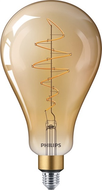 Vintage LED žárovka E27 A160 40W 470lm 1800K stmívatelné, jantarová