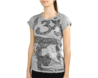 Tričko krátký rukáv SURE, Joga, světle šedá L