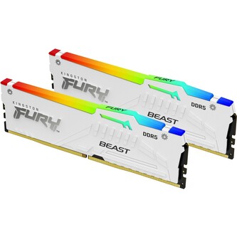 Kingston Fury Beast White RGB 32GB (2x16GB) DDR5 5200 CL36, AMD EXPO