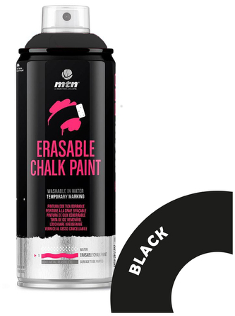 Farba w sprayu 400ml Erasable Chalk Paint Black, MTN Colors Farba w sprayu 400ml Erasable Chalk Paint Black, MTN Colors