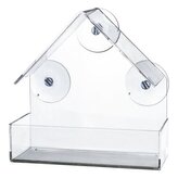 Krmítko pro ptáky na okenní tabuli, 225 ml/15 × 15 × 6 cm, plast