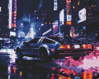 Diamentowa mozaika - Nocna podróż 40x50cm