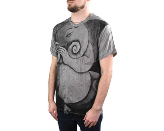 Tričko pánské krátký rukáv, SURE, Ganesh, šedá L