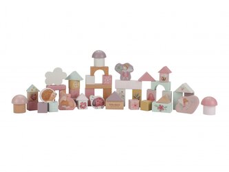 Kostky dřevěné 50 ks v tubě Fairy Garden