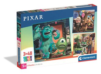 Puzzle 3 x 48 elementów. Super Pixar