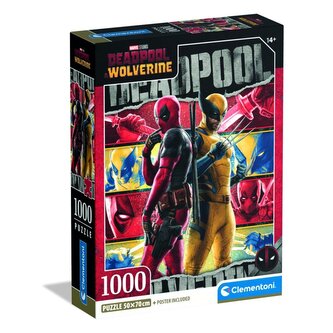 Puzzle 1000 elementów. Compact Deadpool & Wolverine