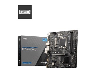 MSI MB Sc LGA1700 PRO H610M-G, Intel H610, 2xDDR5, 1xDP, 1xHDMI, 1xVGA, mATX MSI MB Sc LGA1700 PRO H610M-G, Intel H610, 2xDDR5, 1xDP, 1xHDMI, 1xVGA, mATX